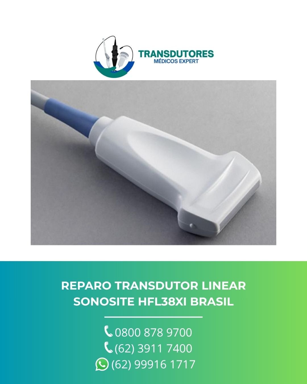 REPARO TRANSDUTOR LINEAR SONOSITE HFL38XI BRASIL